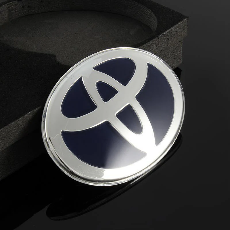 Toyota Navy Blue Steering Wheel Emblem Sticker - Image 6