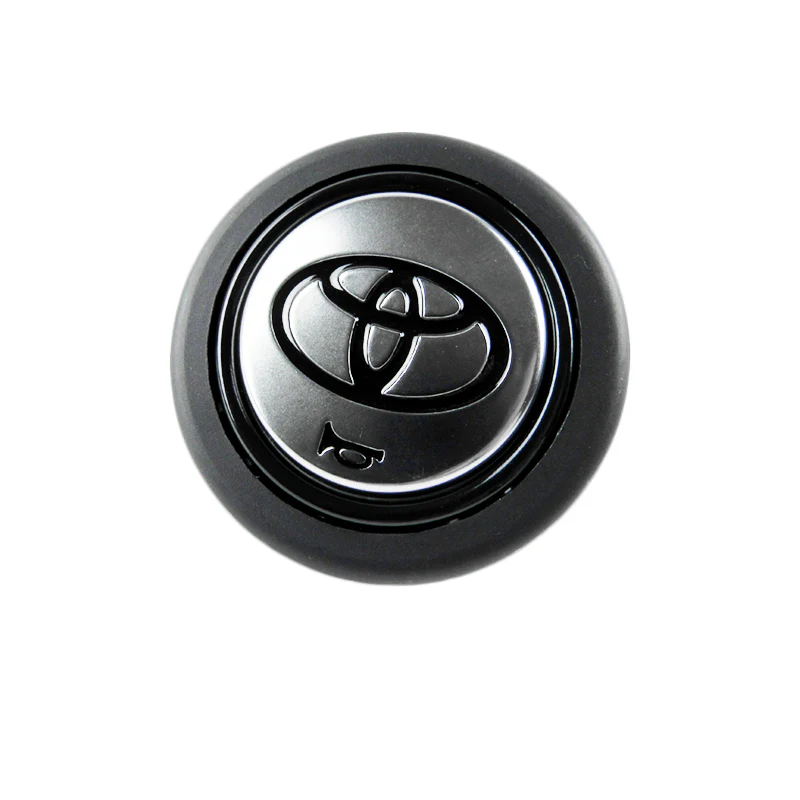 TOYOTA New Set Faux Leather 15" Diameter Car Auto Steering Wheel Cover with Logo Horn Button - Image 6
