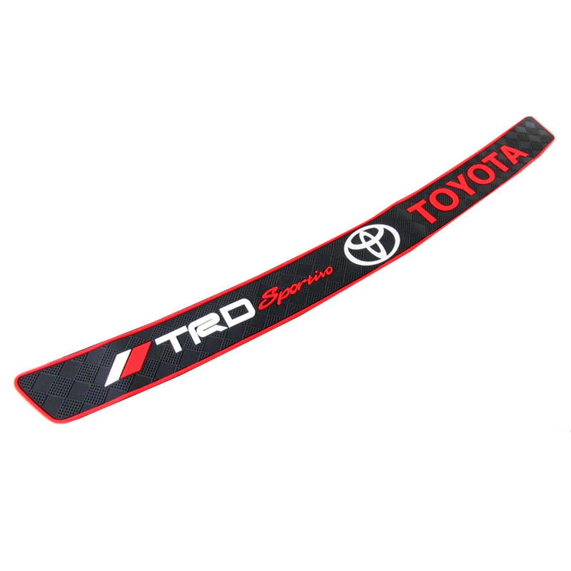 TRD TOYOTA Rubber Car Rear Bumper Protector Trunk Sill Guard Scratch Pad X1 - Image 3