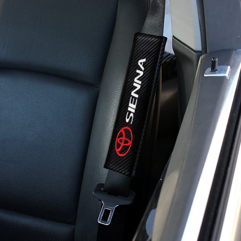 New Toyota Sienna Car Center Console Armrest Cushion Mat Pad Cover Stitched Embroidery Logo with Seat Belt Cover Set - Image 5