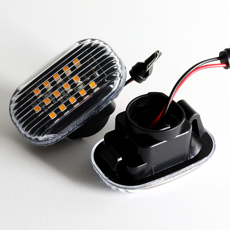 Toyota Supra / Celica / MR2 Spyder Amber LED Turn Signal Front Side Marker Lights -Clear Lens - Image 2