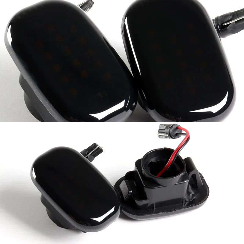 Toyota Supra / Celica / MR2 Spyder Amber LED Turn Signal Front Side Marker Lights -Smoked Lens - Image 4