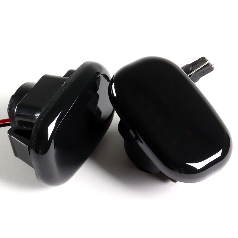 Toyota Supra / Celica / MR2 Spyder Sequential Amber LED Turn Signal Front Side Marker Lights -Smoked Lens - Image 2