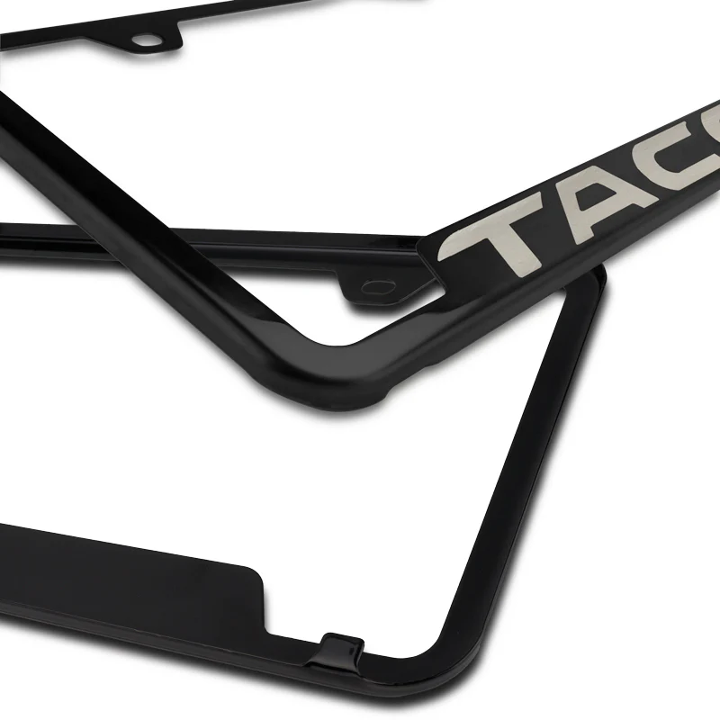 Toyota Tacoma Black Stainless Steel Laser Etched License Plate Frame Genuine OEM GF.TAC.EB - Image 5