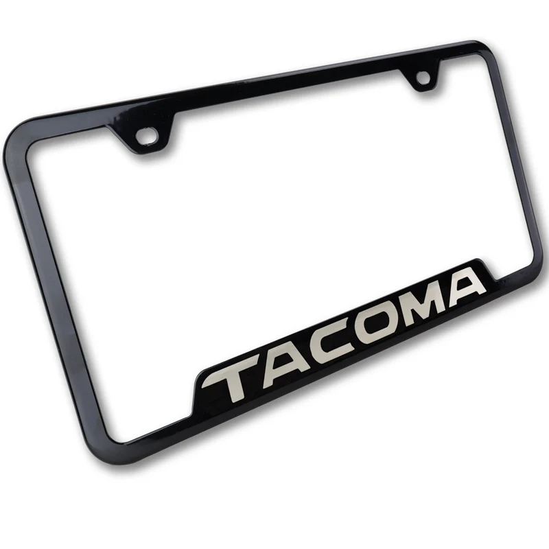 Toyota Tacoma Black Stainless Steel Laser Etched License Plate Frame Genuine OEM GF.TAC.EB - Image 7