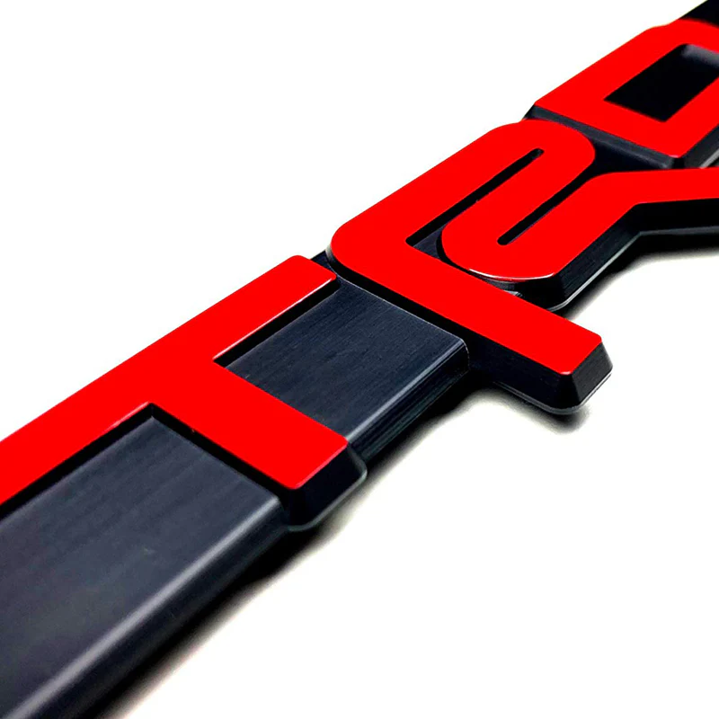 Toyota TRD Black ABS License Plate Frame with Caps x2 - Image 2