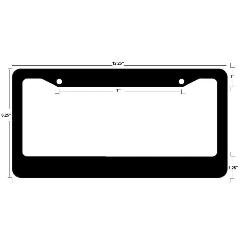 Toyota TRD Black ABS License Plate Frame with Caps x2 - Image 9