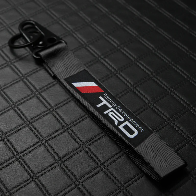 Toyota TRD Black Keychain with Metal Key Ring - Image 2