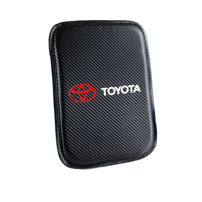 Toyota TRD Car Center Console Armrest Cushion Mat Pad Cover Stitched Embroidery Logo with LED Cup Coaster Set - Image 9