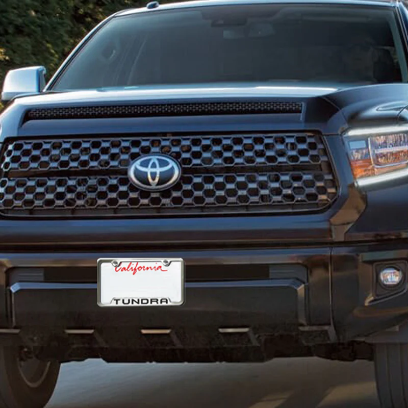 Toyota Tundra Chrome Stainless Steel Laser Etched License Plate Frame Genuine OEM GF.TUN.EC - Image 3