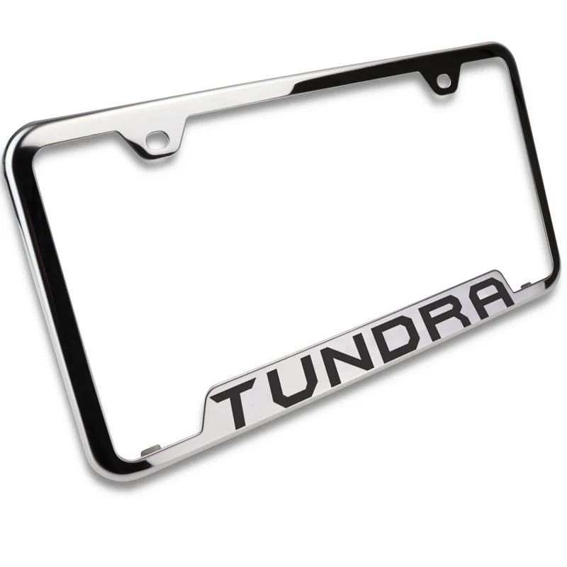 Toyota Tundra Chrome Stainless Steel Laser Etched License Plate Frame Genuine OEM GF.TUN.EC - Image 4