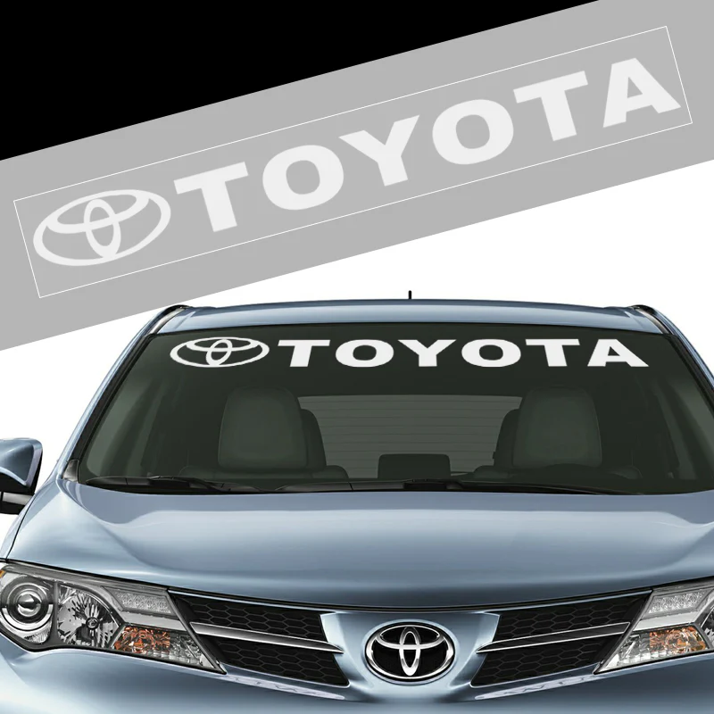 Toyota Windshield Rear Window Bumper Banner Side Outline Vinyl Decal Sticker - Image 2