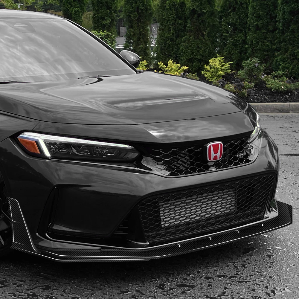 TR-Style For 2023-2026 Honda Civic Type-R FL5 Front Bumper Lower Lip Splitter -Real Carbon Fiber - Image 6
