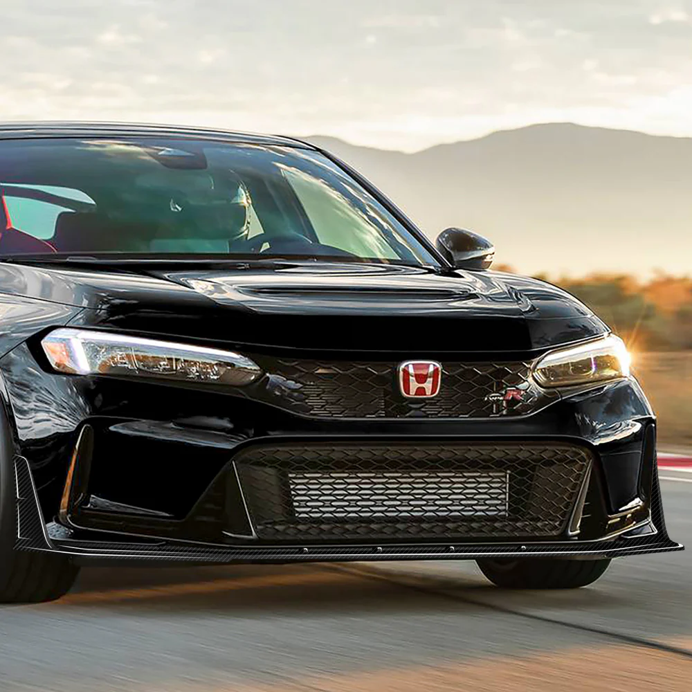 TR-Style For 2023-2026 Honda Civic Type-R FL5 Front Bumper Lower Lip Splitter -Real Carbon Fiber - Image 8