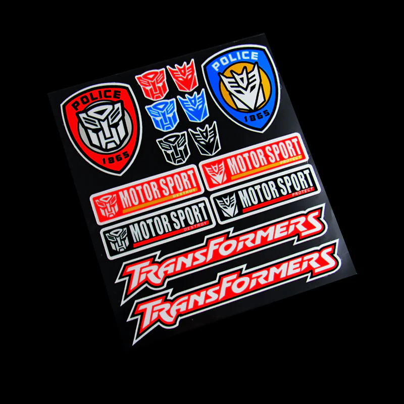 TRANSFORMER Car Door Window Laptop Case Vinyl Decal Sticker - 14pcs (Set) - Image 2