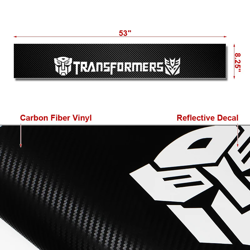 Transformers Carbon Fiber Windshield Banner - Image 4