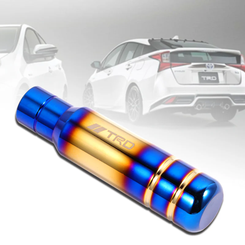 TRD Aluminum Burnt Blue Universal Gear Shift Knob Shifter Lever Head V2 -13CM - Image 4