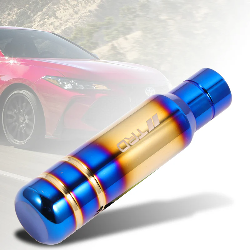 TRD Aluminum Burnt Blue Universal Gear Shift Knob Shifter Lever Head V2 -13CM - Image 6