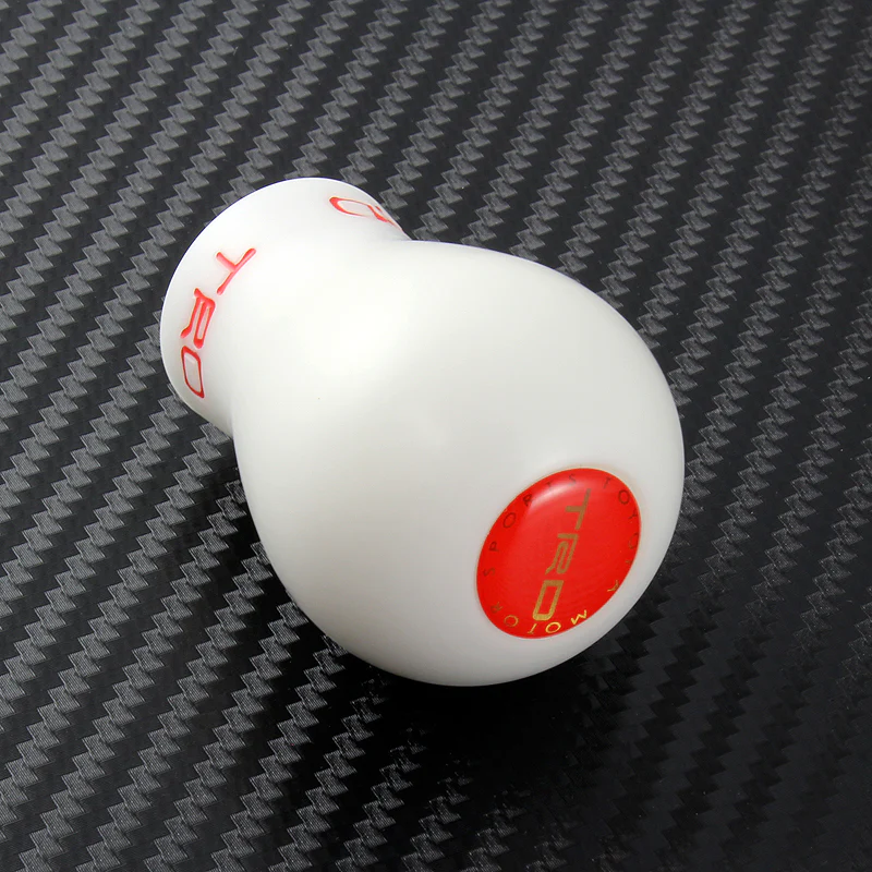 Toyota TRD White & Red Duracon Shift Knob - Image 3