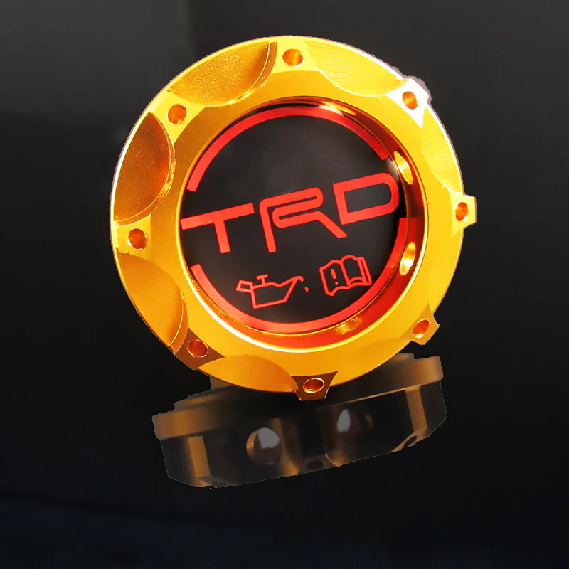 Toyota TRD Gold Aluminum Alloy Engine Oil Filler Cap - Image 5
