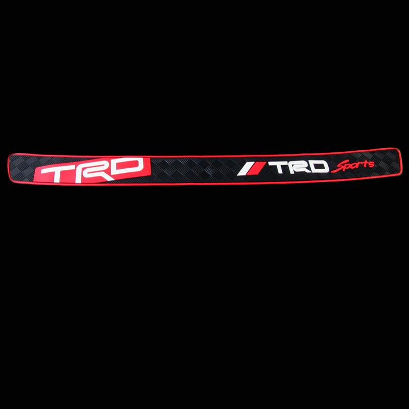 TRD SPORTS Rubber Car Rear Bumper Protector Trunk Sill Guard Scratch Pad X1 - Image 4