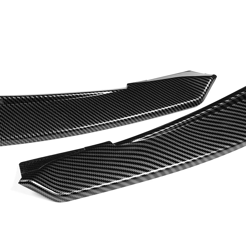 TS-Style For 2021-2025 Acura TLX Front Bumper Splitter Spoiler Lip 2-PCS -Carbon Fiber Look - Image 2