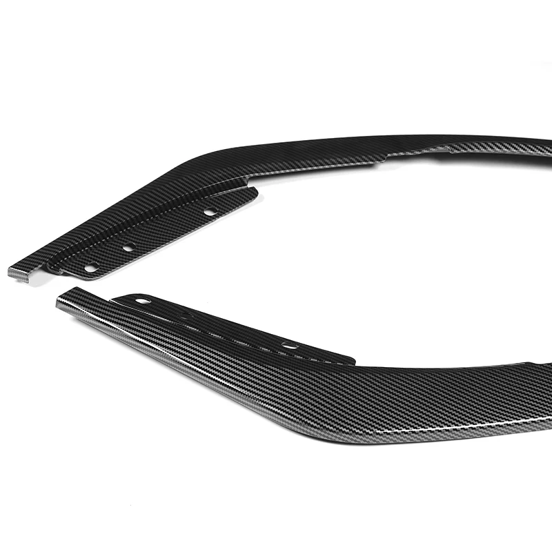 TS-Style For 2021-2025 Acura TLX Front Bumper Splitter Spoiler Lip 2-PCS -Carbon Fiber Look - Image 3