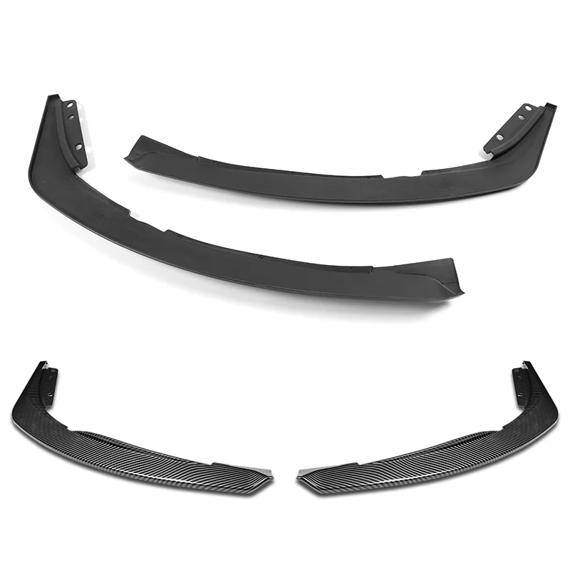 TS-Style For 2021-2025 Acura TLX Front Bumper Splitter Spoiler Lip 2-PCS -Carbon Fiber Look - Image 4