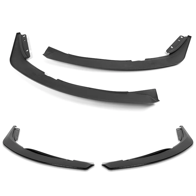 TS-Style For 2021-2025 Acura TLX Front Bumper Splitter Spoiler Lip 2-PCS -Painted Black - Image 4