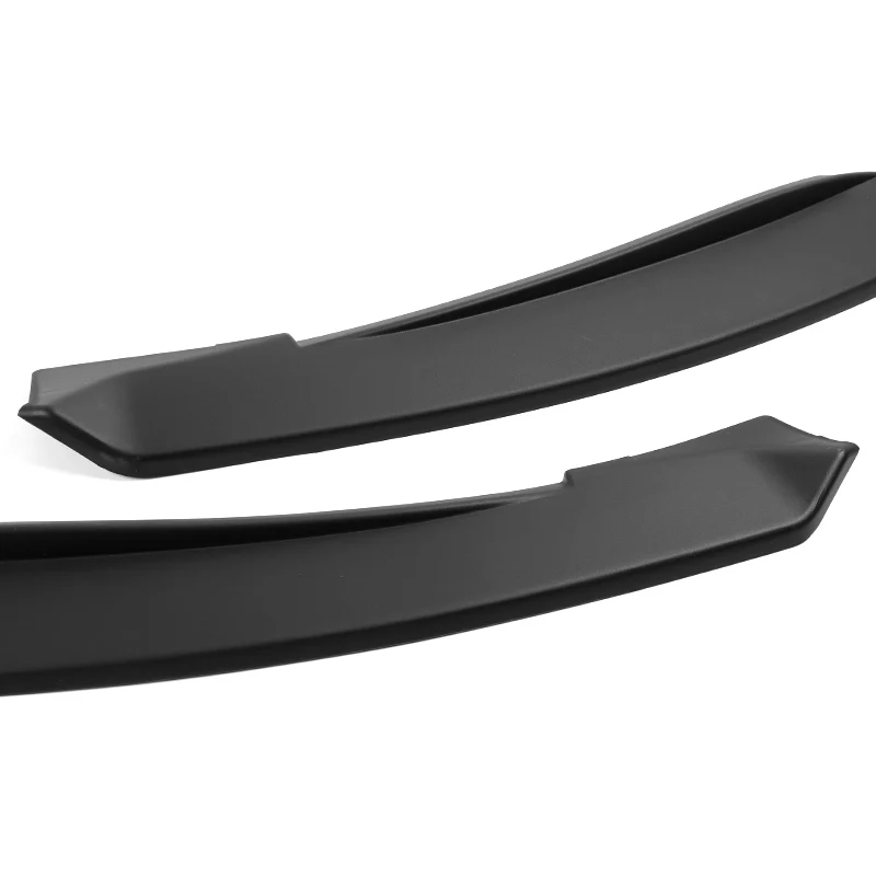 TS-Style For 2021-2025 Acura TLX Front Bumper Splitter Spoiler Lip 2-PCS -Unpainted Matte Black - Image 2
