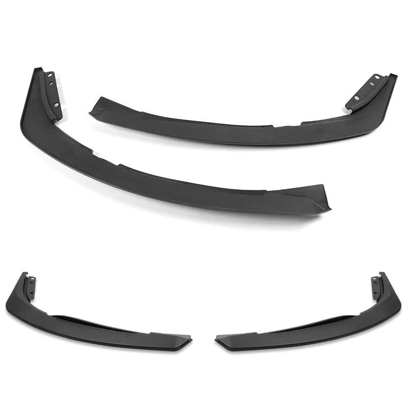 TS-Style For 2021-2025 Acura TLX Front Bumper Splitter Spoiler Lip 2-PCS -Unpainted Matte Black - Image 4