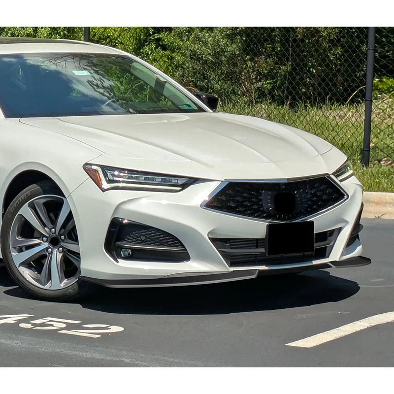 TS-Style For 2021-2025 Acura TLX Front Bumper Splitter Spoiler Lip 2-PCS -Unpainted Matte Black - Image 5