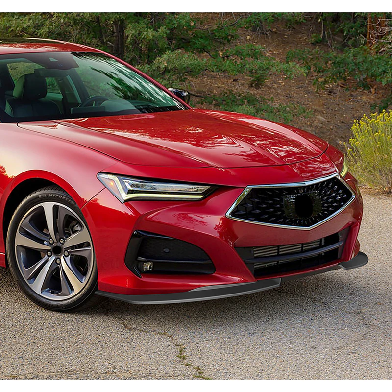 TS-Style For 2021-2025 Acura TLX Front Bumper Splitter Spoiler Lip 2-PCS -Unpainted Matte Black - Image 6