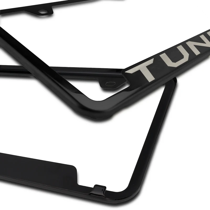 Toyota Tundra Black Stainless Steel Laser Etched License Plate Frame Genuine OEM GF.TUN.EB - Image 6