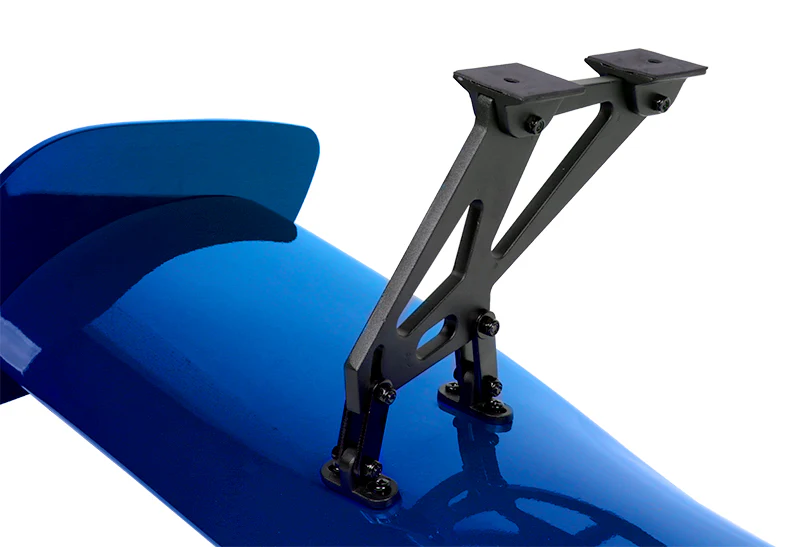 Type-1 GT-Style Adjustable Bracket Rear Trunk Lip Universal Spoiler Wing 57" -ABS Painted Blue - Image 3