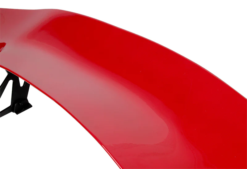Type-1 GT-Style Adjustable Bracket Rear Trunk Lip Universal Spoiler Wing 57" -ABS Painted Red - Image 3