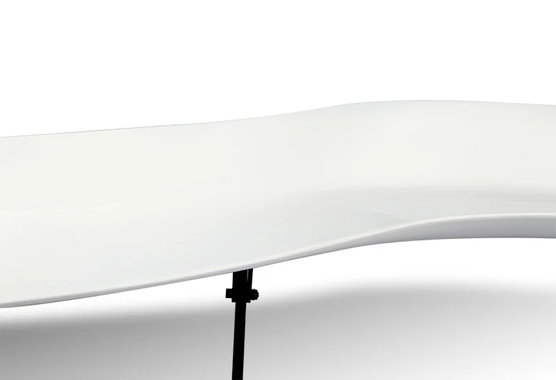 Type-1 GT-Style Adjustable Bracket Rear Trunk Lip Universal Spoiler Wing 57" -ABS Painted White - Image 3