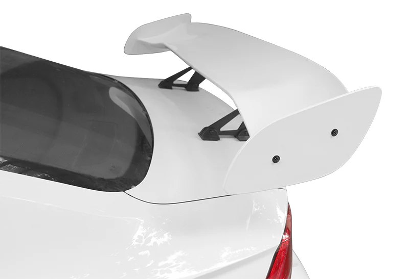 Type-2 GT-Style Adjustable Bracket Rear Trunk Lip Universal Spoiler Wing 57" -ABS Painted White - Image 6