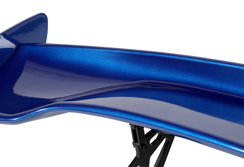 Type-3 GT-Style Adjustable Bracket Rear Trunk Lip Universal Spoiler Wing 57" -ABS Painted Blue - Image 3