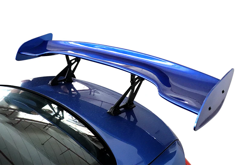 Type-3 GT-Style Adjustable Bracket Rear Trunk Lip Universal Spoiler Wing 57" -ABS Painted Blue - Image 6