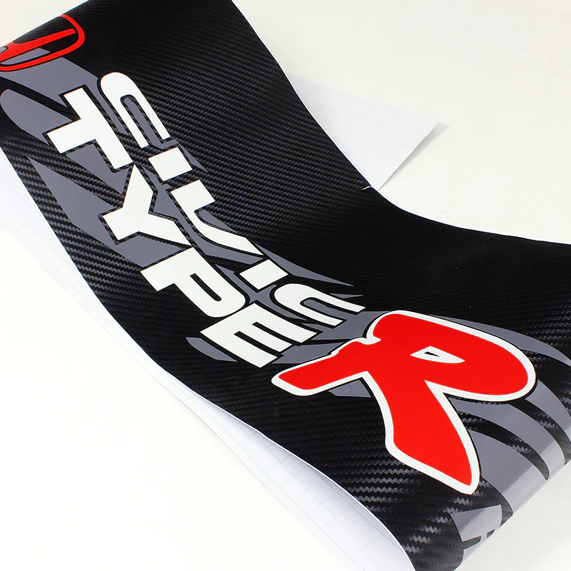 Honda Civic Type R Carbon Fiber Windshield Banner - Image 4