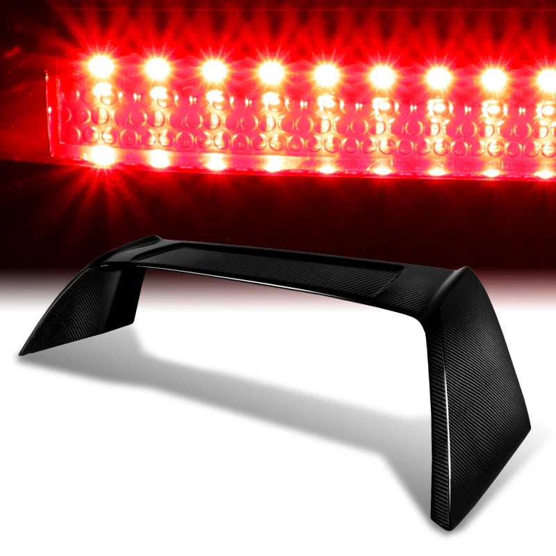 Type-R Rear Trunk Lip Spoiler Wing For 2002-2006 Acura RSX DC5 With LED Brake Light -Real Carbon Fiber - Image 7