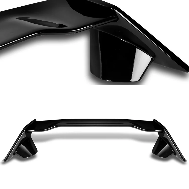 Type-R Style Rear Trunk Lip Spoiler Wing For 2016-2021 Honda Civic Sedan 4-DR -ABS Painted Black - Image 2