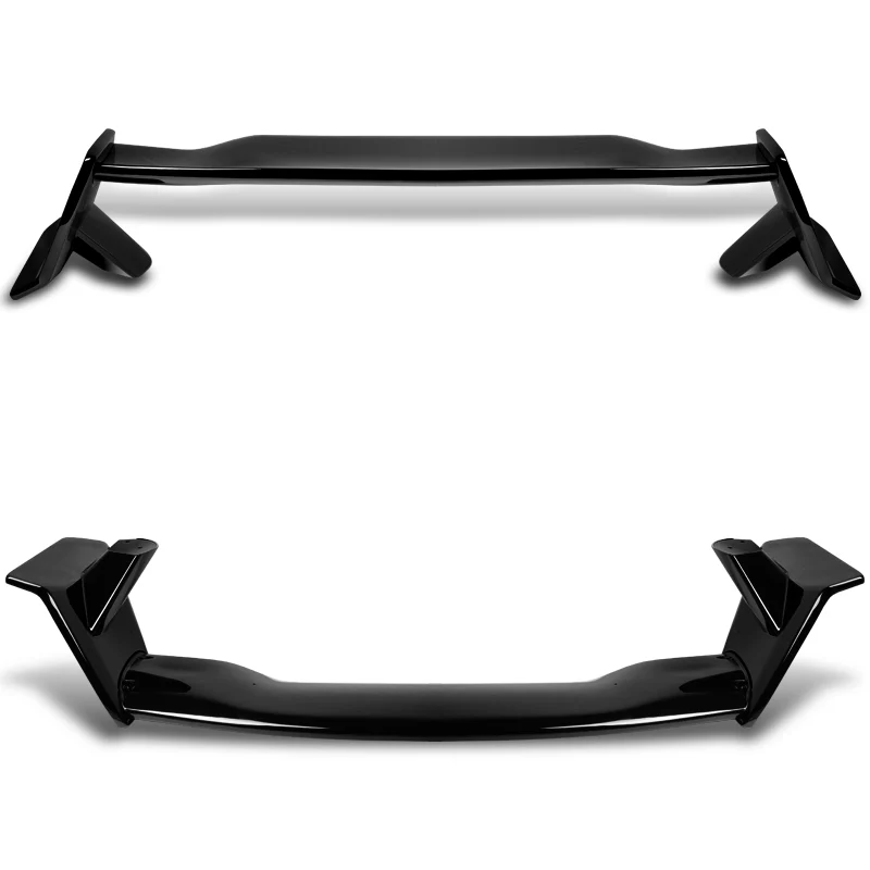 Type-R Style Rear Trunk Lip Spoiler Wing For 2016-2021 Honda Civic Sedan 4-DR -ABS Painted Black - Image 4