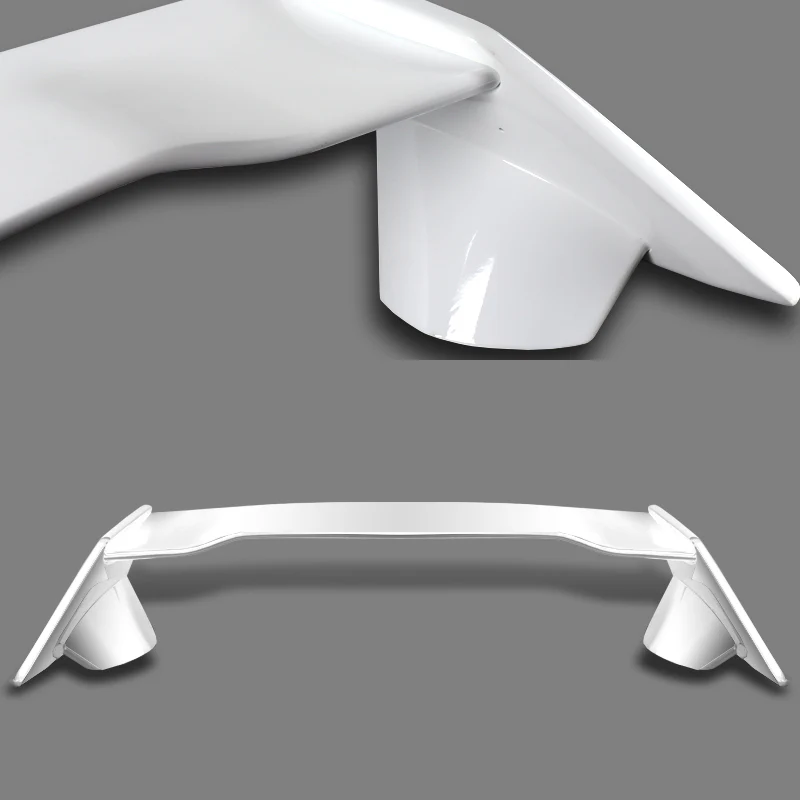 Type-R Style Rear Trunk Lip Spoiler Wing For 2016-2021 Honda Civic Sedan 4-DR -ABS Painted White - Image 2
