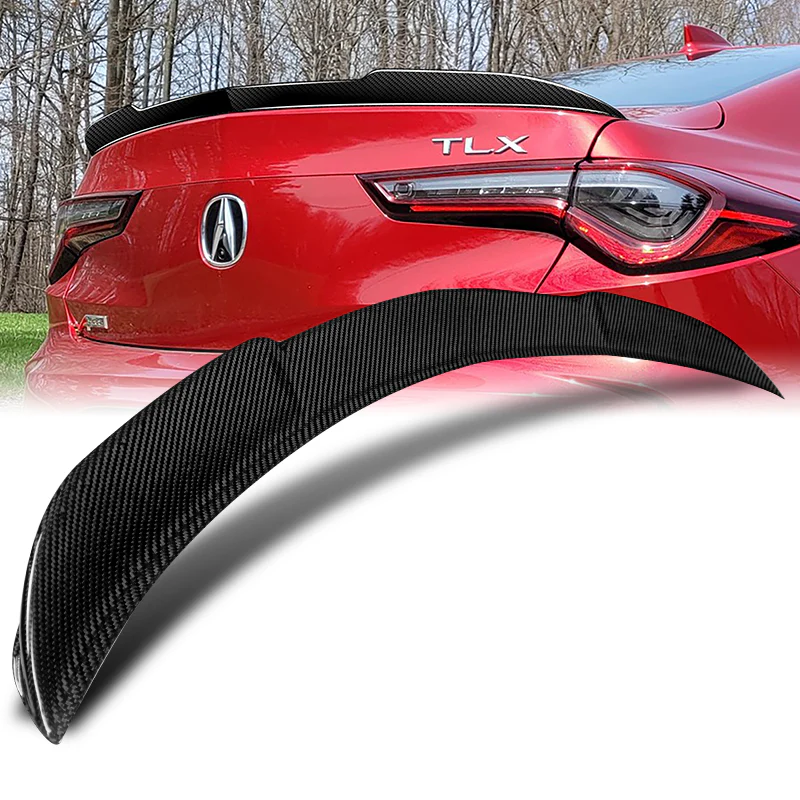 Type-S Style Rear Trunk Lip Spoiler Wing For 2021-2025 Acura TLX -Real Carbon Fiber - Image 7