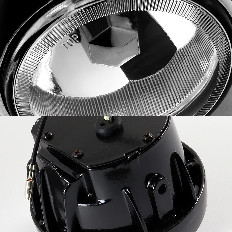 Universal 3.5" Round Fog and Driving Lights Kit -Chrome Housing, Clear Lens, Includes Switch - Image 2