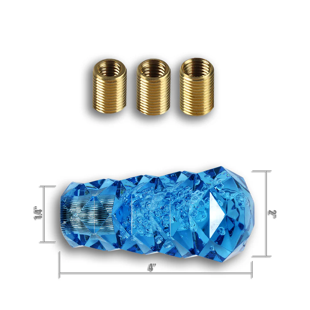 Universal 3D Diamond Crystal VIP Manual Bubble Shifter Shift Knob Head - 10CM - Image 11
