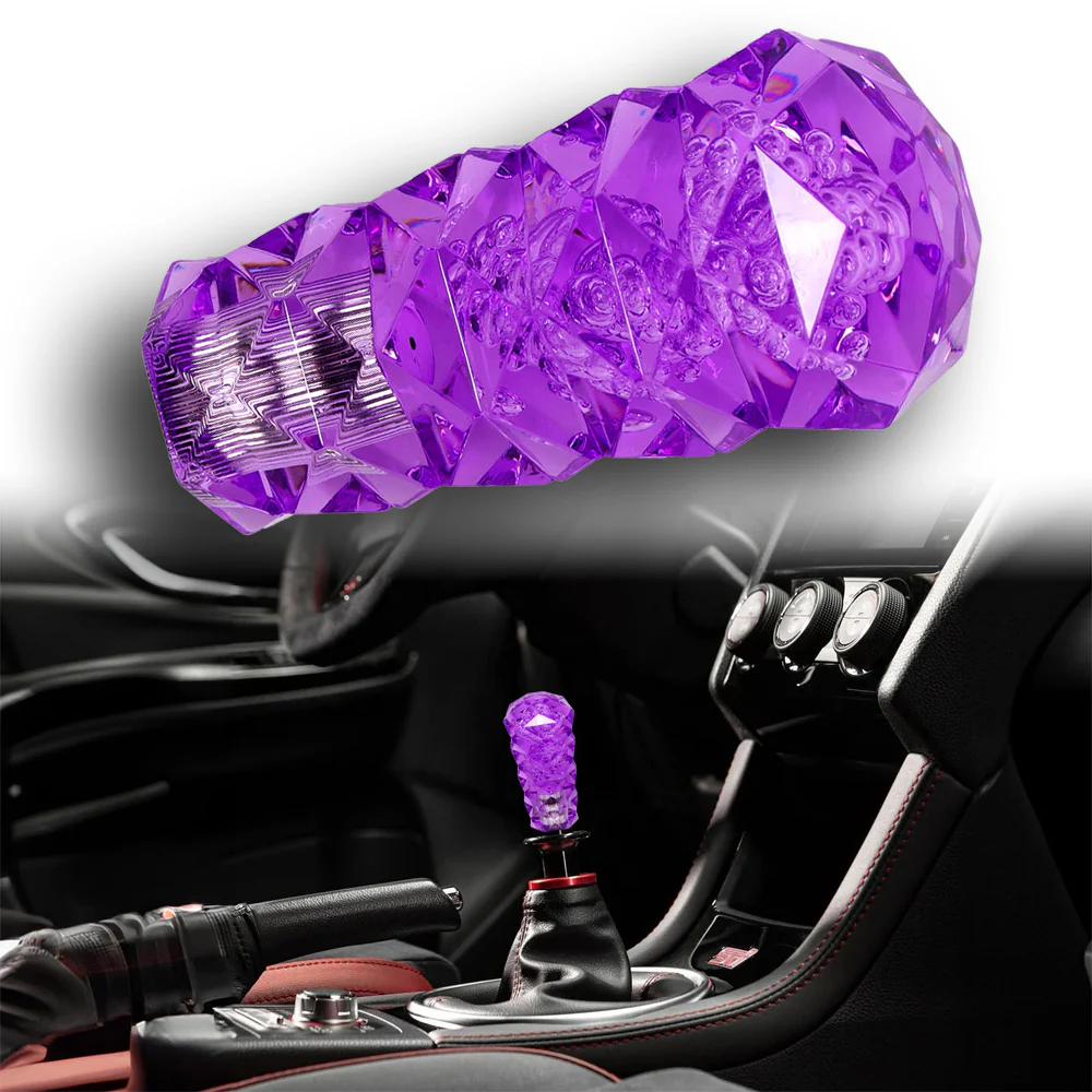 Universal 3D Diamond Crystal VIP Manual Bubble Shifter Shift Knob Head - 10CM - Image 3