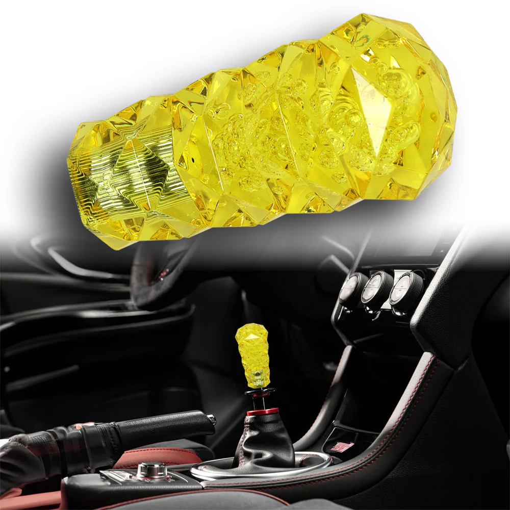 Universal 3D Diamond Crystal VIP Manual Bubble Shifter Shift Knob Head - 10CM - Image 4